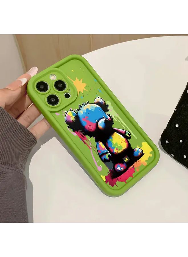 Green iPhone 15 Plus Case Premium Corundum Drop Protection - Image 3